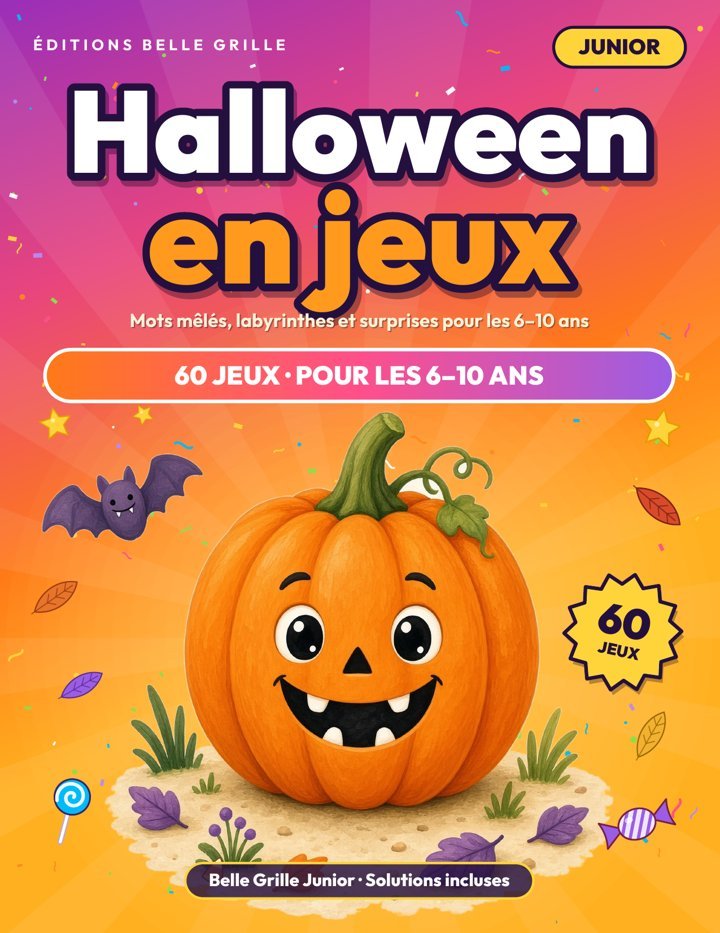 Couverture du cahier Halloween en jeux