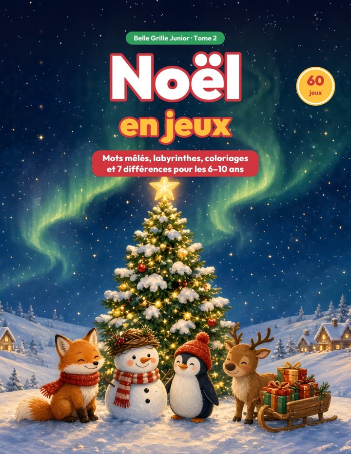 Couverture du cahier Noël en jeux